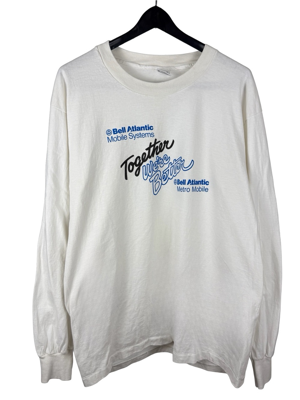 Vintage 90s Bell Atlantic Mobile Systems Long Sleeve Tech Promo Shirt Size XL